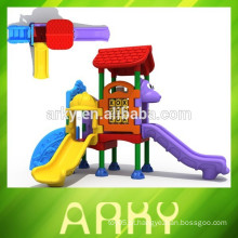 2015 kids outdoor playground jardim plastic slide parque playground equipamentos